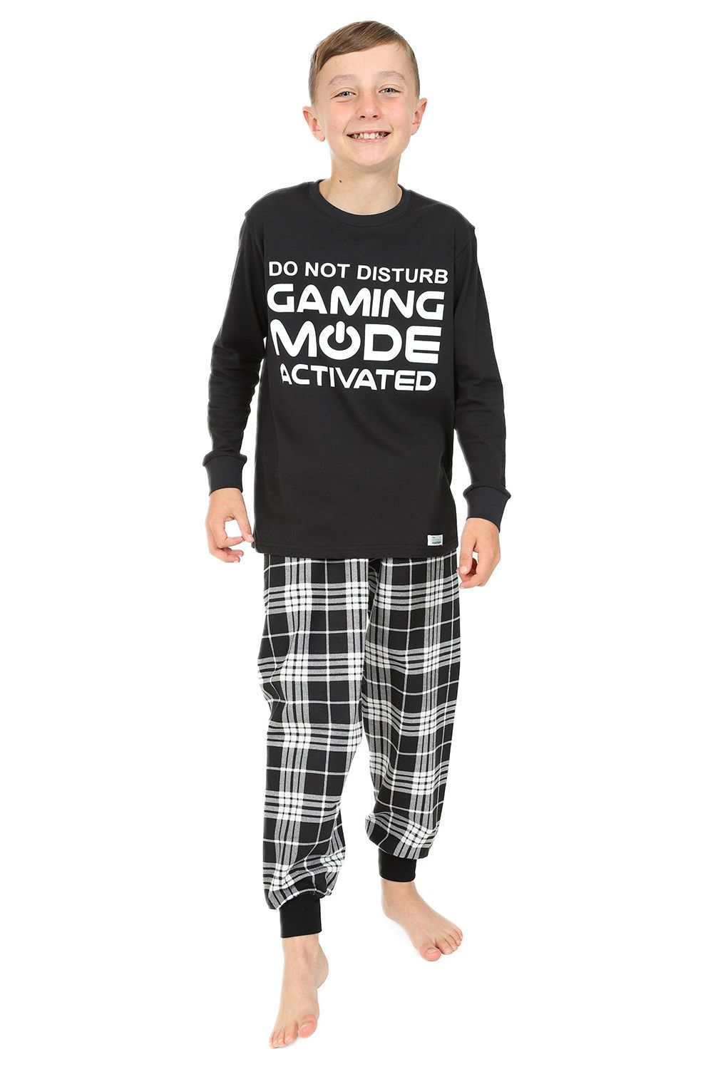 Gaming Mode Activated Woven Long Pyjamas