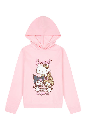 Girls Hello Kitty and Friends Hoodie Pink Top