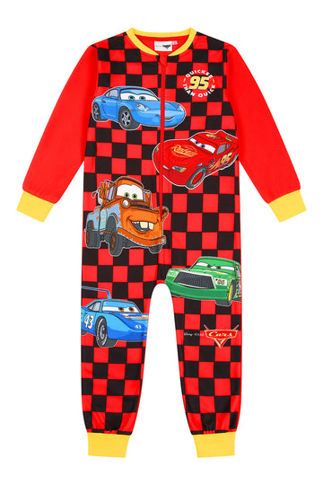 Disney Cars Red Lightning McQueen Fleece Sleepsuit Kids