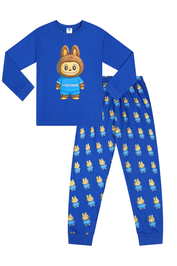 Evertonian Blue Long Cotton Pyjamas