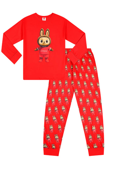Liverpool Red Long Cotton Pyjamas