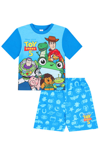Disney Boys Toy Story 5 Lilypad Woody Buzz Short Pyjamas