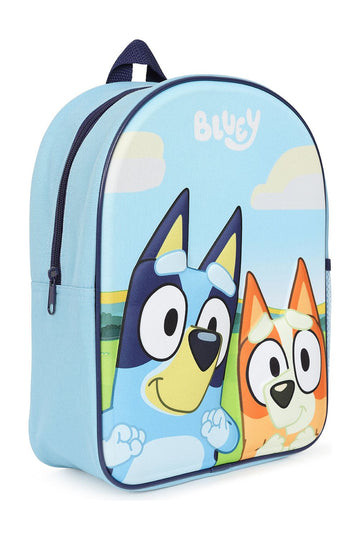Kids Official Bluey And Bingo 3D Children's Blue Backpack