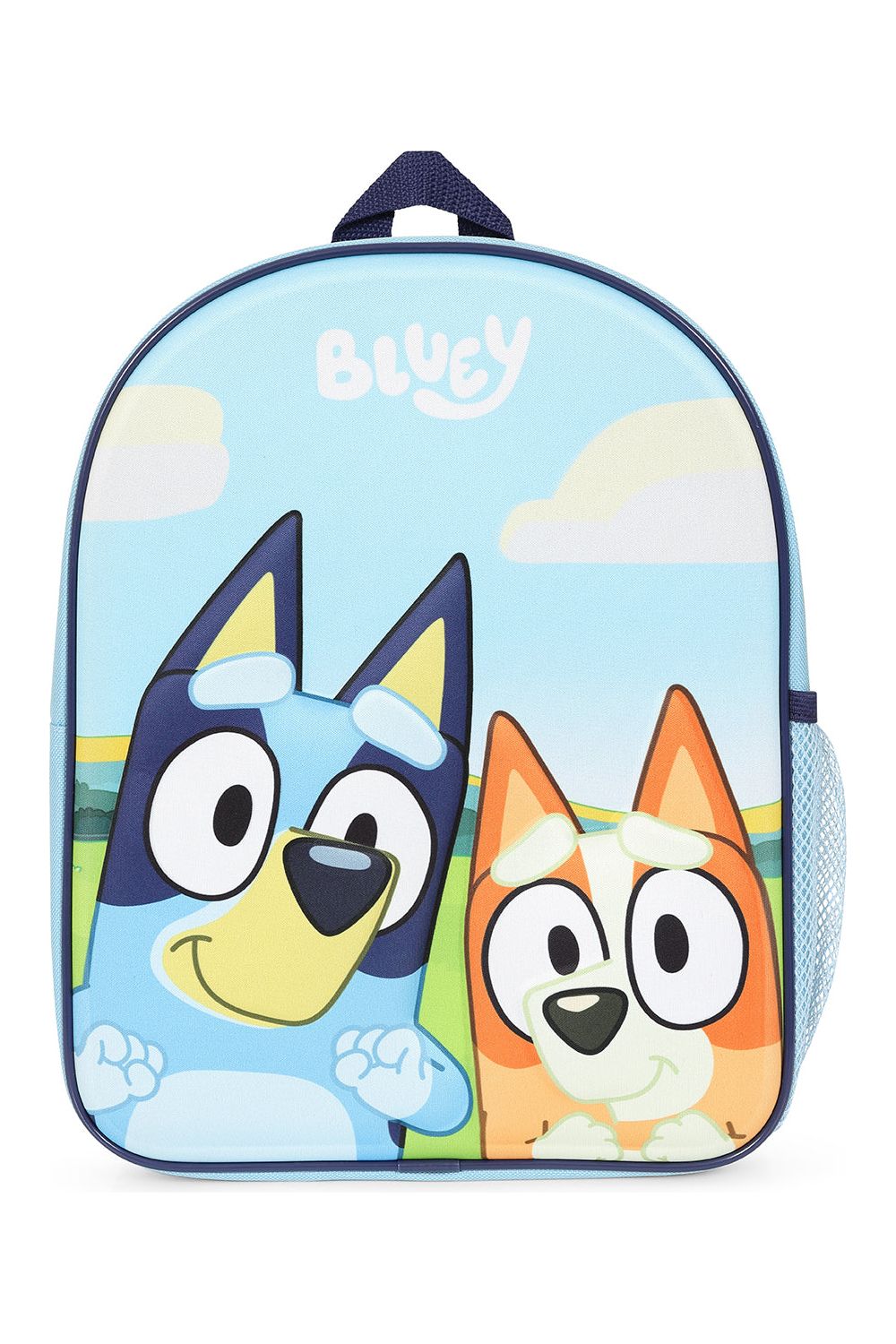 Official Bluey And Bingo 3D Childrens Blue Backpack