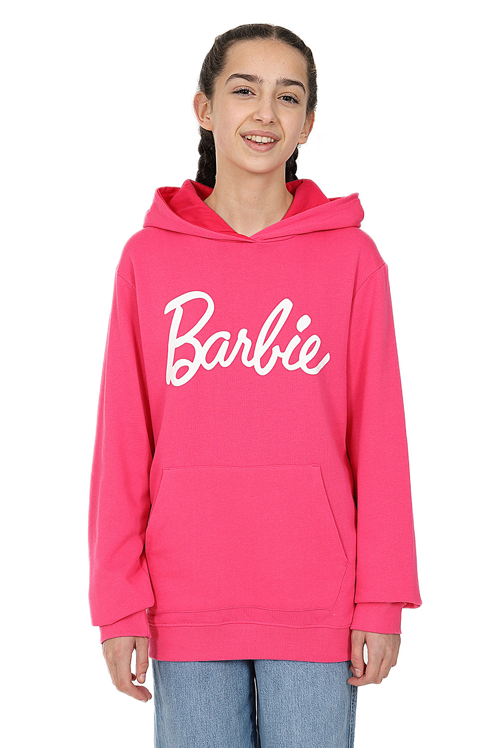 Barbie Girls Pink Hoodie Cotton Kids