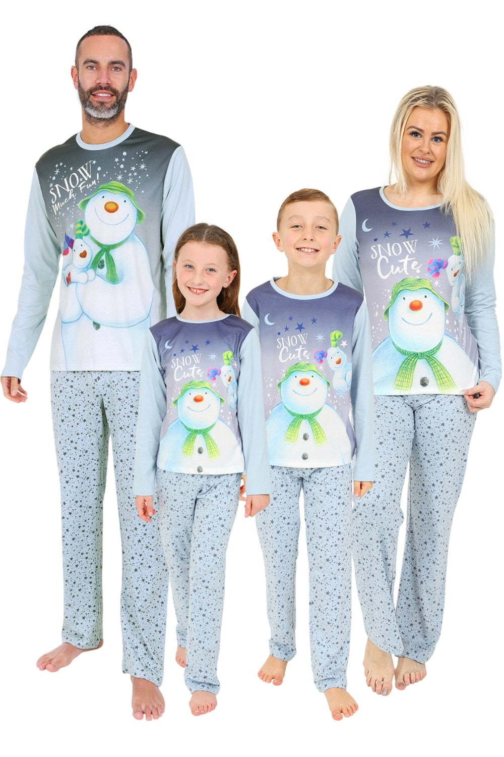 Official The Snowman and the Snowdog Matching Family Christmas Long Pyjamas