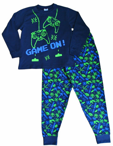 Boys Game On Gaming Blue Green Long