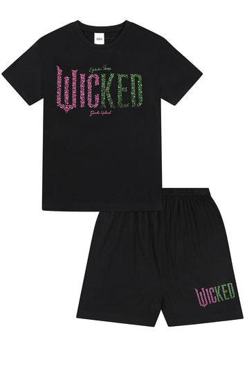 Women's Official Wicked Logo Elphaba & Glinda Short Pyjamas