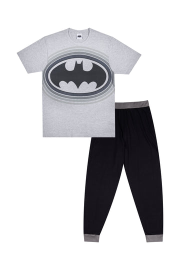 Mens Dc Comics Batman Grey Pyjamas