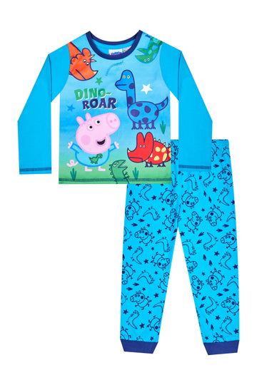 Boys George Pig Dino Roar Long Pyjamas w21
