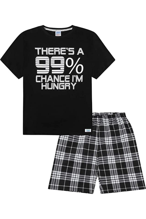 Boys 99% Chance I'm Hungry Short Pyjamas - Pyjamas.com