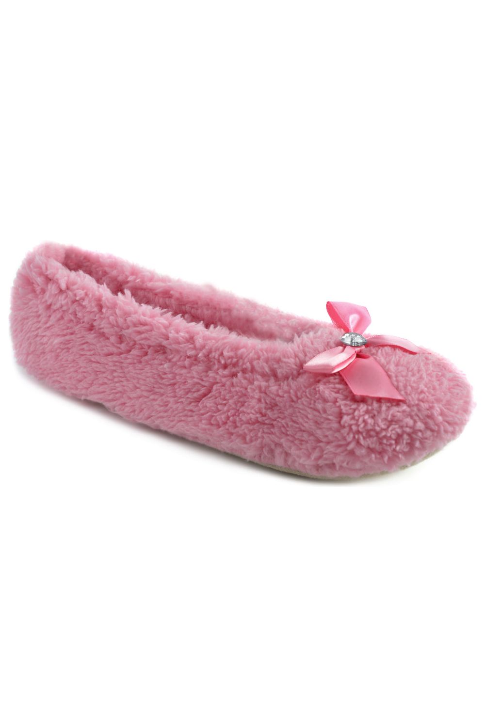 Women's Pink Fluffy Ballet Slippers