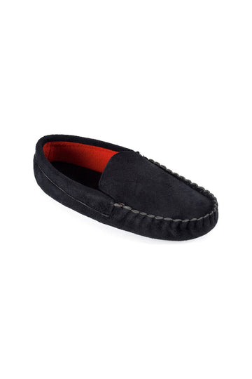 Men's Black Slip On Mule Slippers