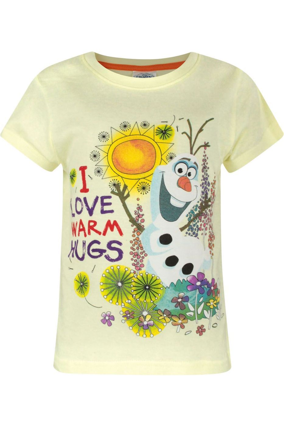 Girls Frozen Olaf I Love Warm Hugs T-shirt