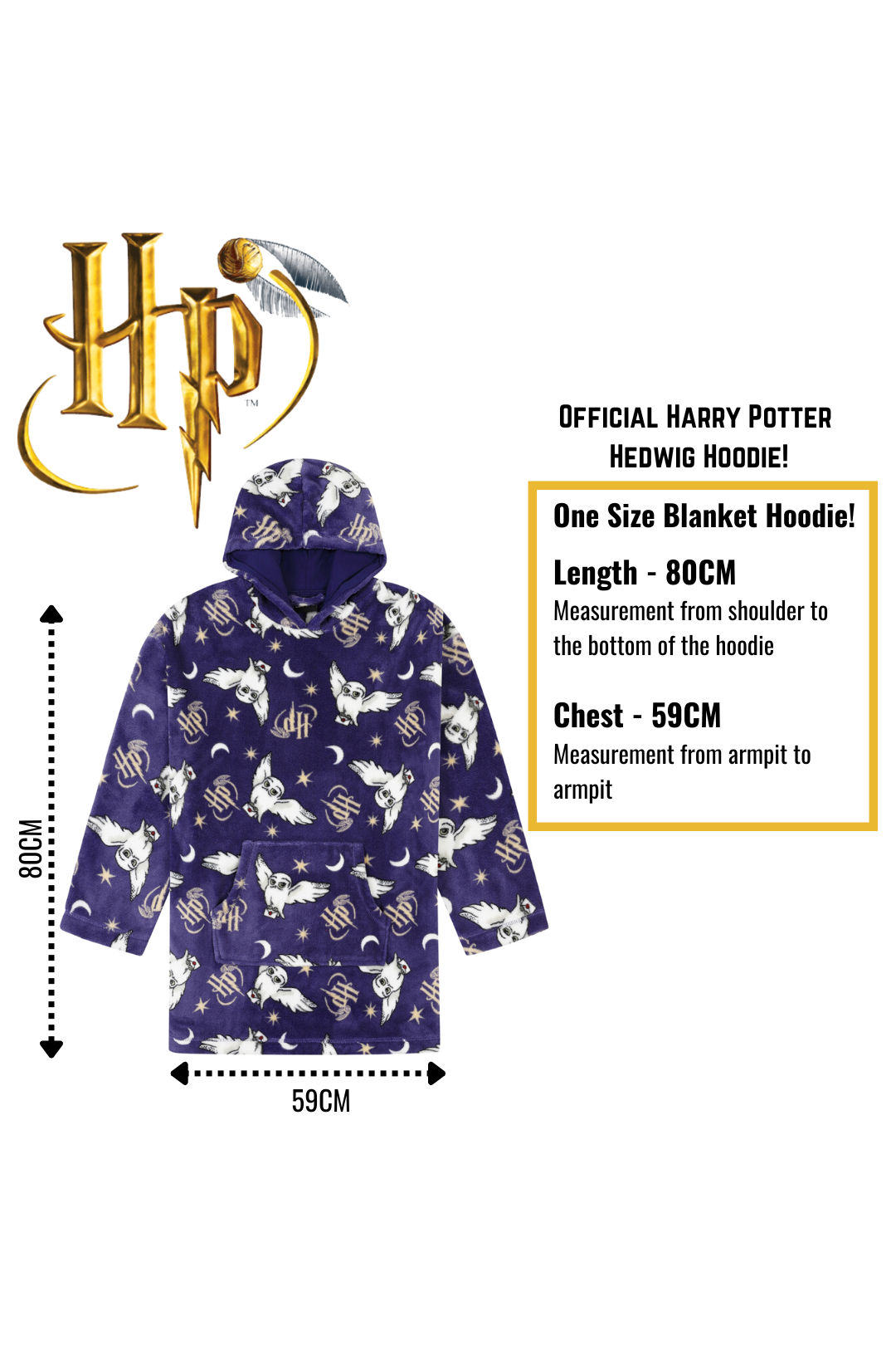 Felpa Oversize Harry Potter Per Bambine E Ragazze - Cotone Morbido, Taglie 7-14 Anni - Foto 9