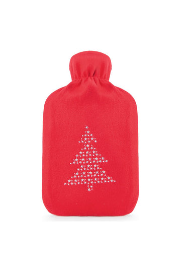 Christmas Tree Red Hot Water Bottle