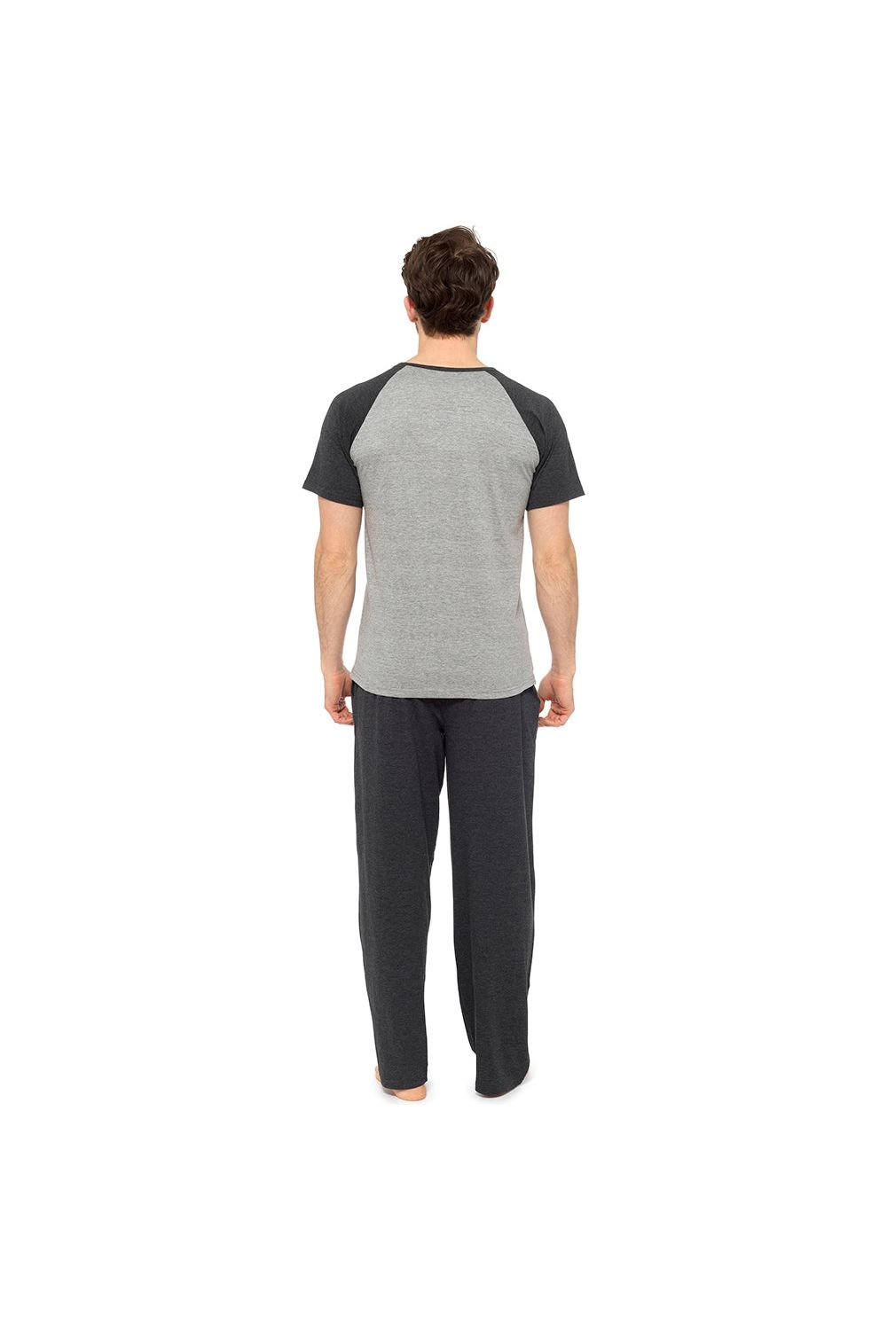 Mens Pocket Jersey Cotton Long Pyjamas - Pyjamas.com
