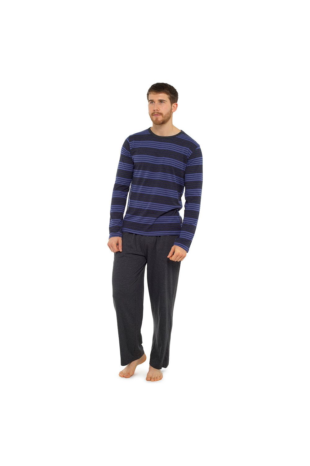 Tom Franks Mens Pyjama Set Long Sleeve Striped Top - Pyjamas.com