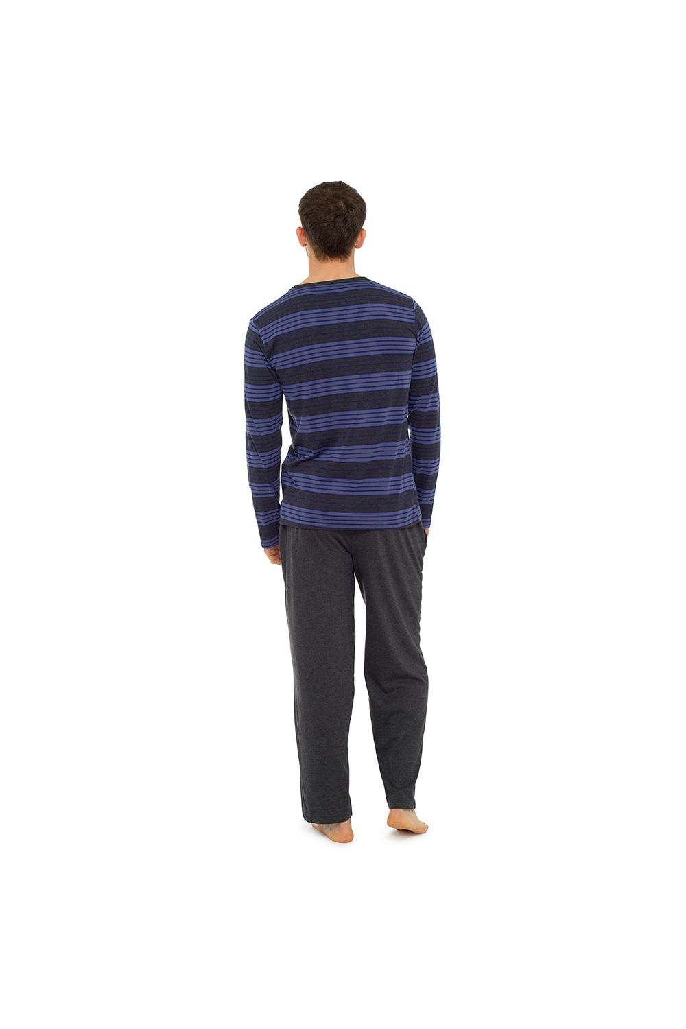 Tom Franks Mens Pyjama Set Long Sleeve Striped Top - Pyjamas.com
