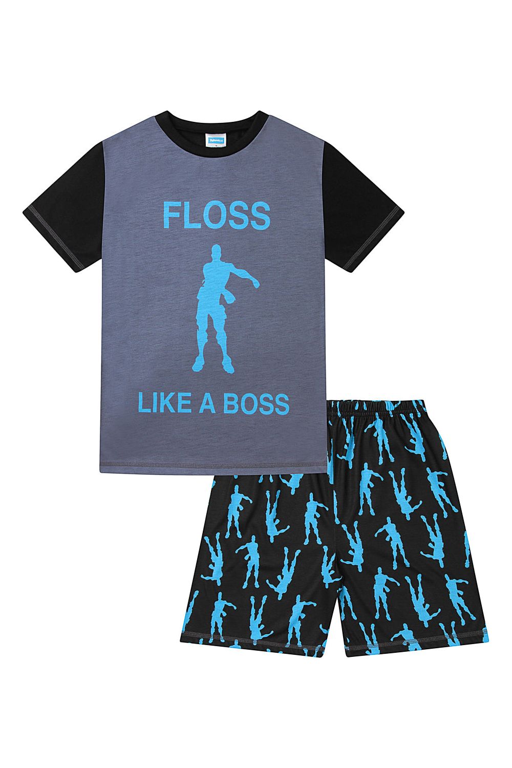 Floss Like a Boss  Emote Dance Gaming Short Pyjamas Blue - Pyjamas.com