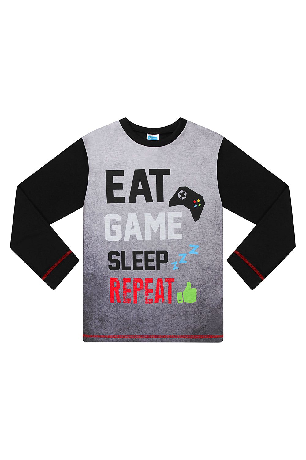 Boys Eat Game Sleep Repeat Long Gaming Pajamas - Pyjamas.com