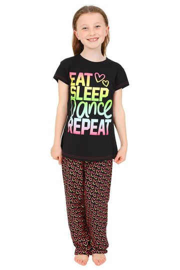 Girls Eat Sleep Dance Long Pyjamas