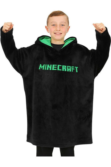 Minecraft Oversized Hoodie Blanket Hooded Fleece For Boys Girls Keep Warm Gaming