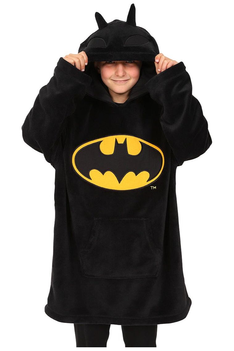 Boys Batman Oversized Hoodie Blanket Hooded Fleece
