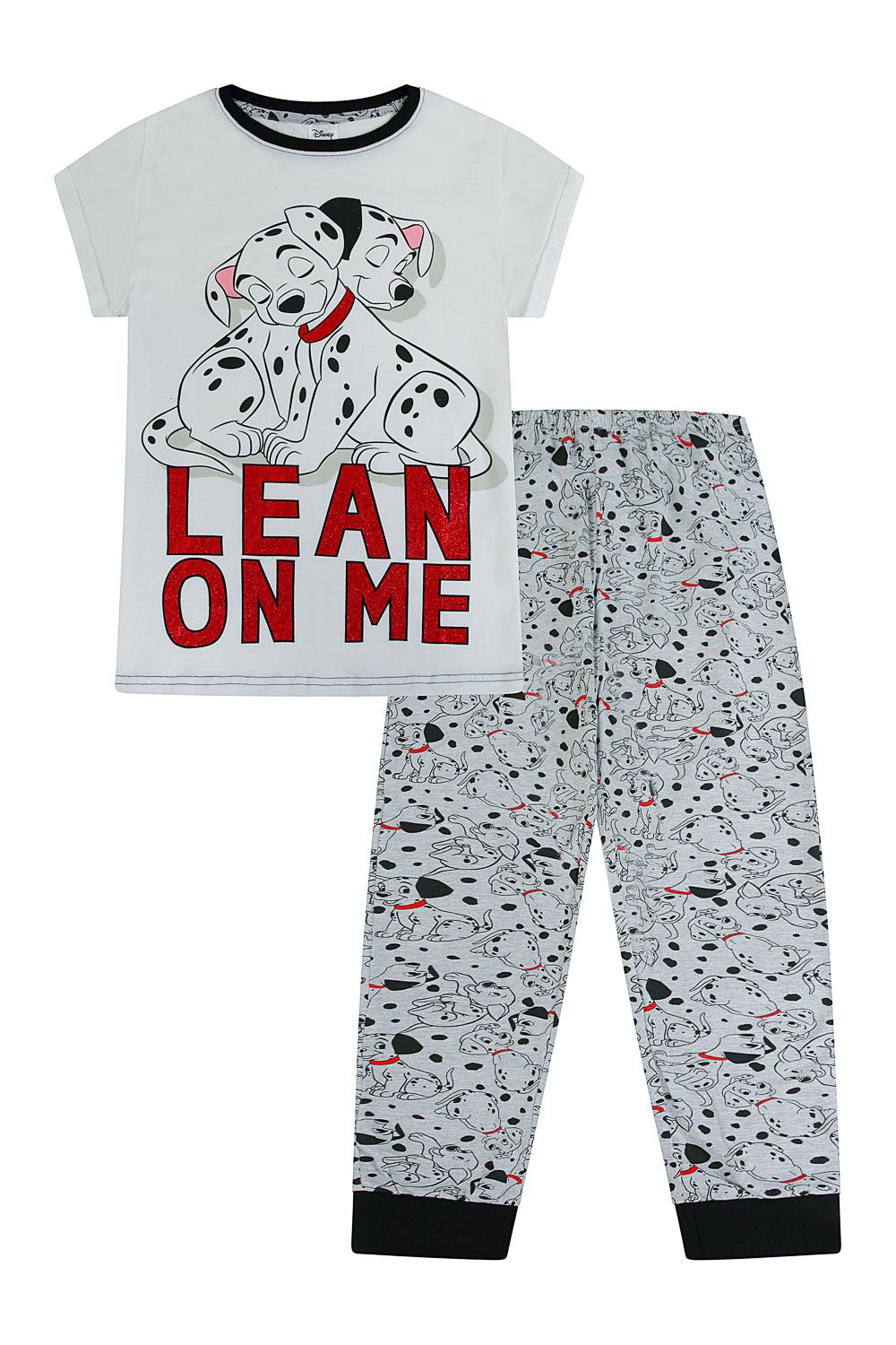 Ladies 101 Dalmatians Lean On Me Disney  Long Pyjamas - Pyjamas.com