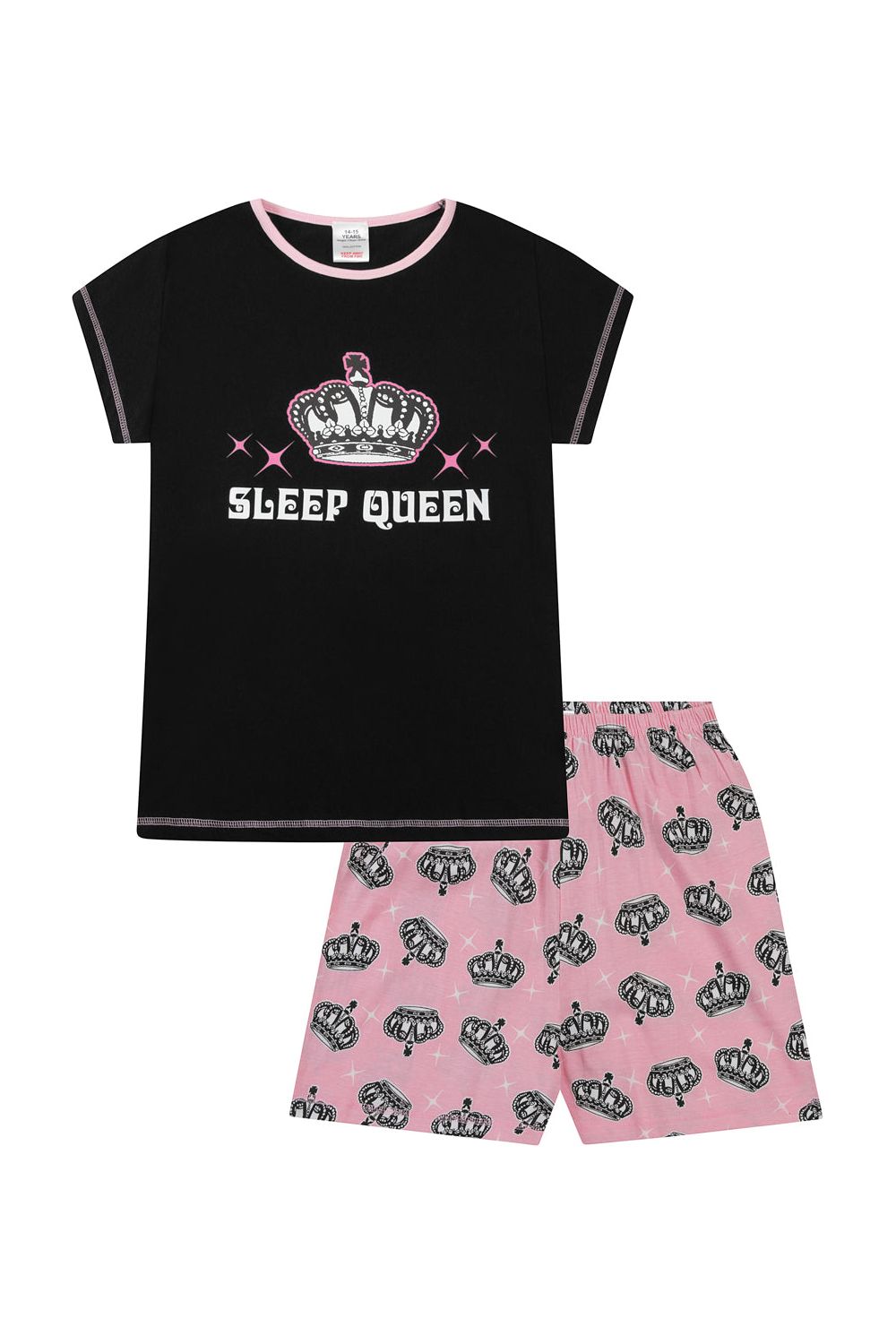 Girls Sleep Queen Short Pyjamas - Pyjamas.com