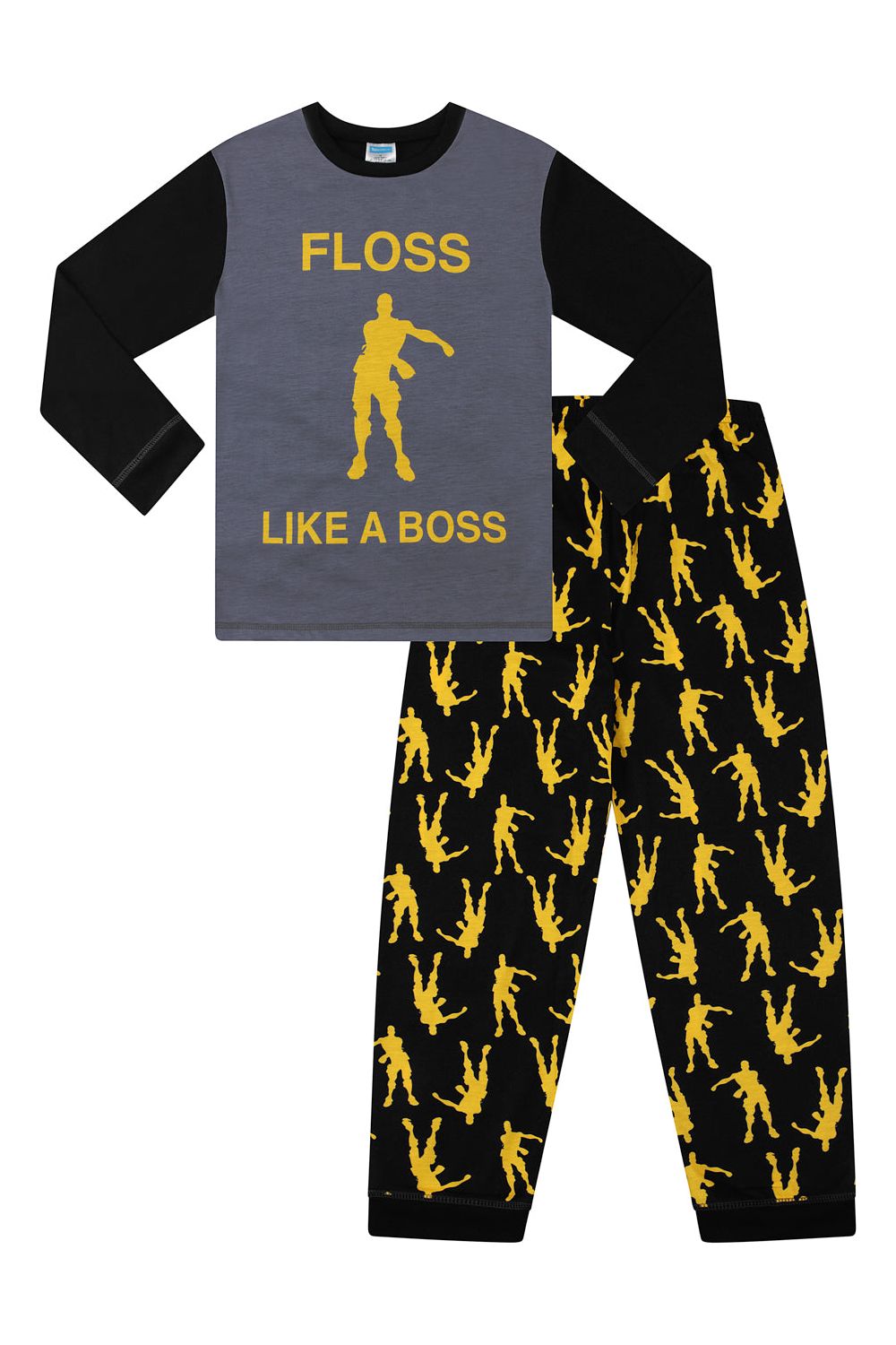 Floss Like a Boss  Emote Dance Gaming Long Pyjamas Gold - Pyjamas.com