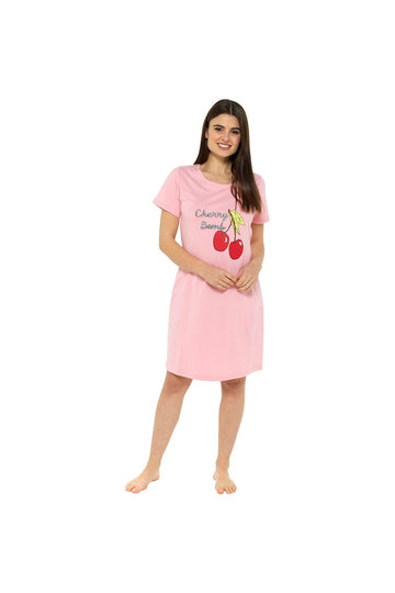Ladies 'Cherry Bomb ' Nightie - Pyjamas.com