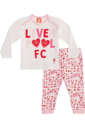 Liverpool FC Pink Long Pyjamas - Pyjamas.com