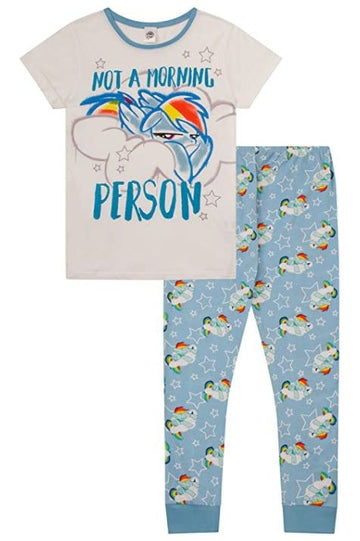 Ladies My Little Pony 'Not A Morning Person' Long Pyjamas 6-8