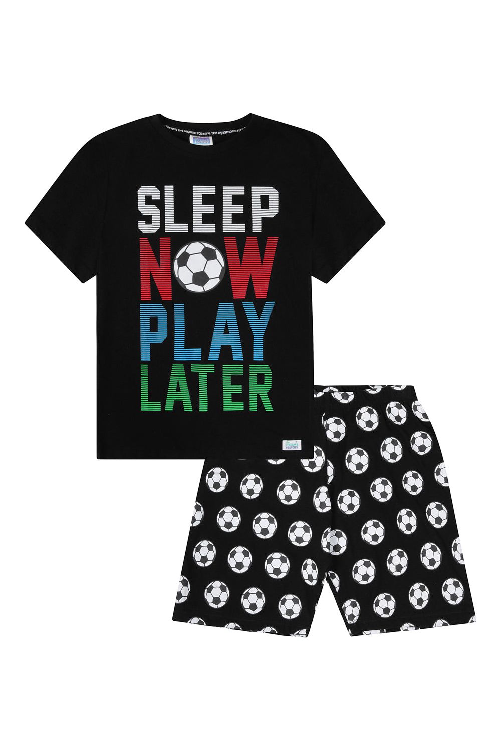 Boys Sleep Now Play Later Short Pyjamas - Pyjamas.com