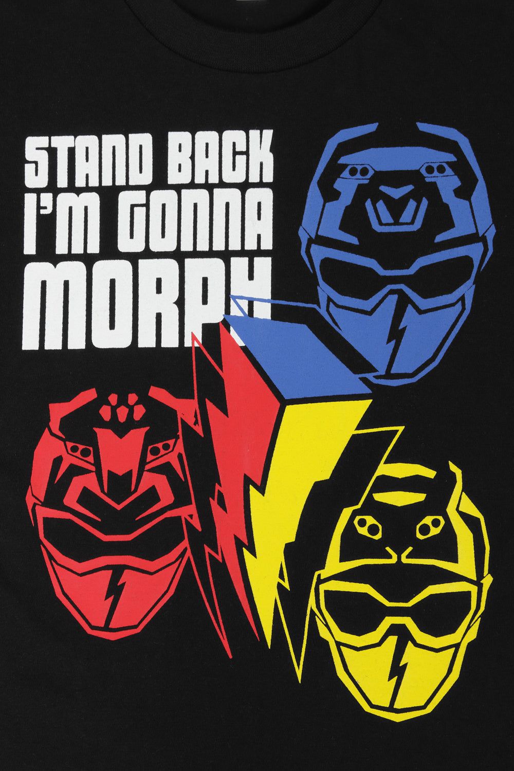 Boys Power Rangers Stand Back I'm Going to Morph Cotton T-Shirt - Pyjamas.com