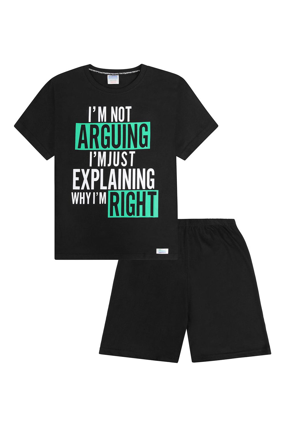I'm Not Arguing I'm Just Explaining Why I'm Right Cotton Short Pyjamas - Pyjamas.com