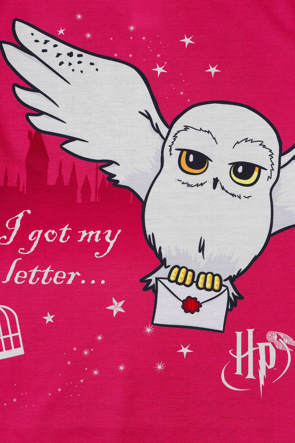 Girls Harry Potter Hedwig I got my Letter Hogwarts Long Pyjamas - Pyjamas.com