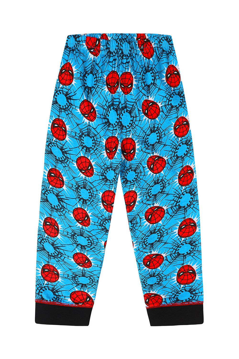 Boys Official Marvel Spiderman Blue Red Long Pyjamas - Pyjamas.com