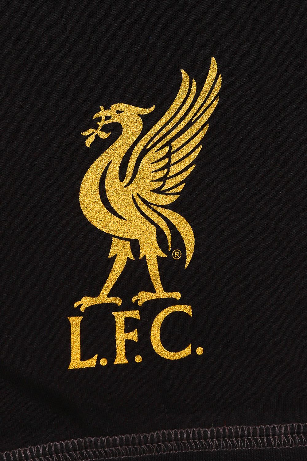 Boys Liverpool F.C Black Gold Long LFC Pyjamas - Pyjamas.com