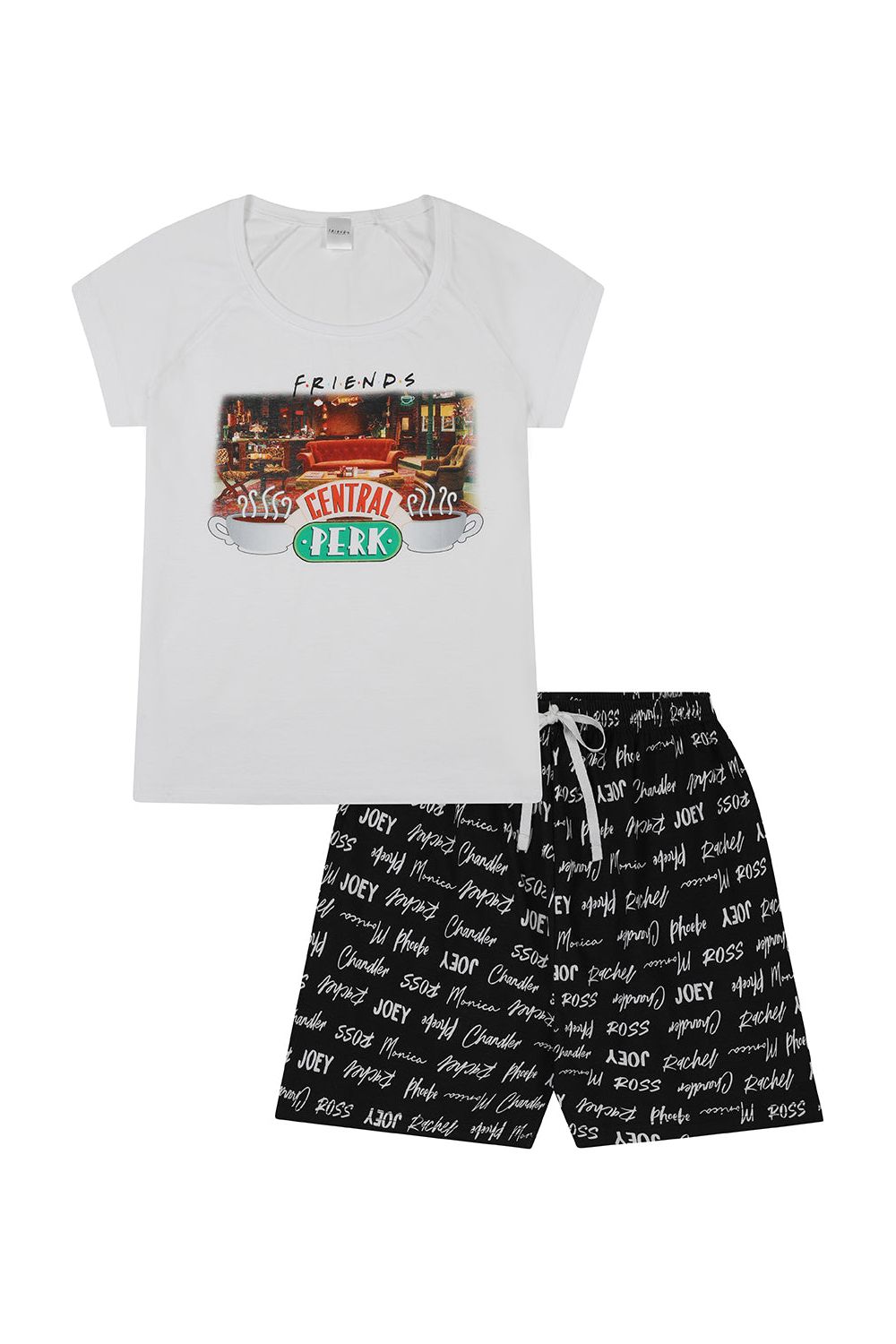 Womens Friends Central Perk Pyjamas Short PJs - Main Image
