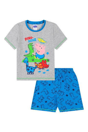 Boys Peppa Pig 'Dino Roar' Short George Pyjamas - Pyjamas.com