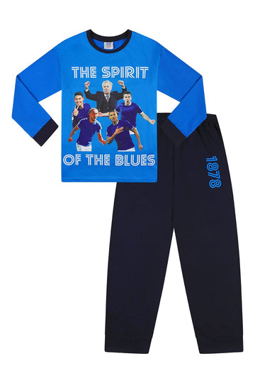 Boys Everton Spirit Of The Blues Long Pyjamas - Pyjamas.com