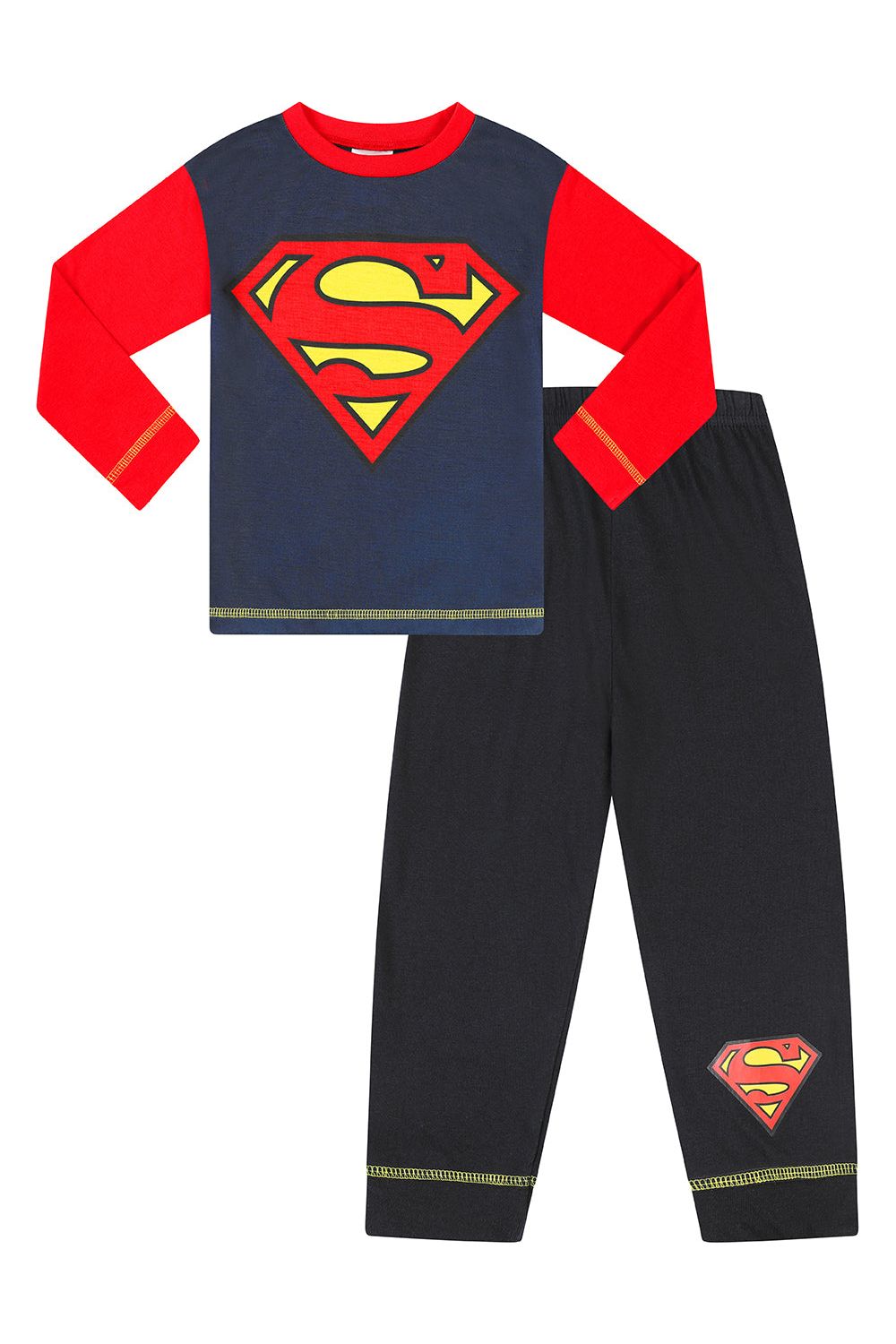 Boys Toddler Superman Logo Long Pyjamas