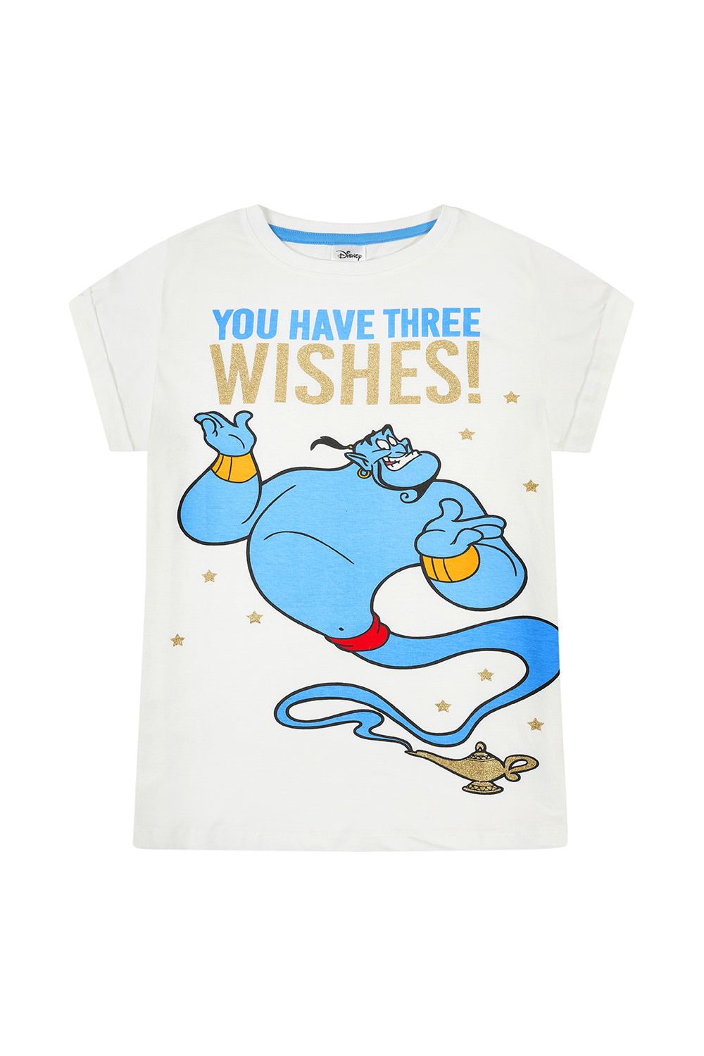Ladies Disney Aladdin Genie 'You Have Three Wishes' Long Pyjamas - Pyjamas.com