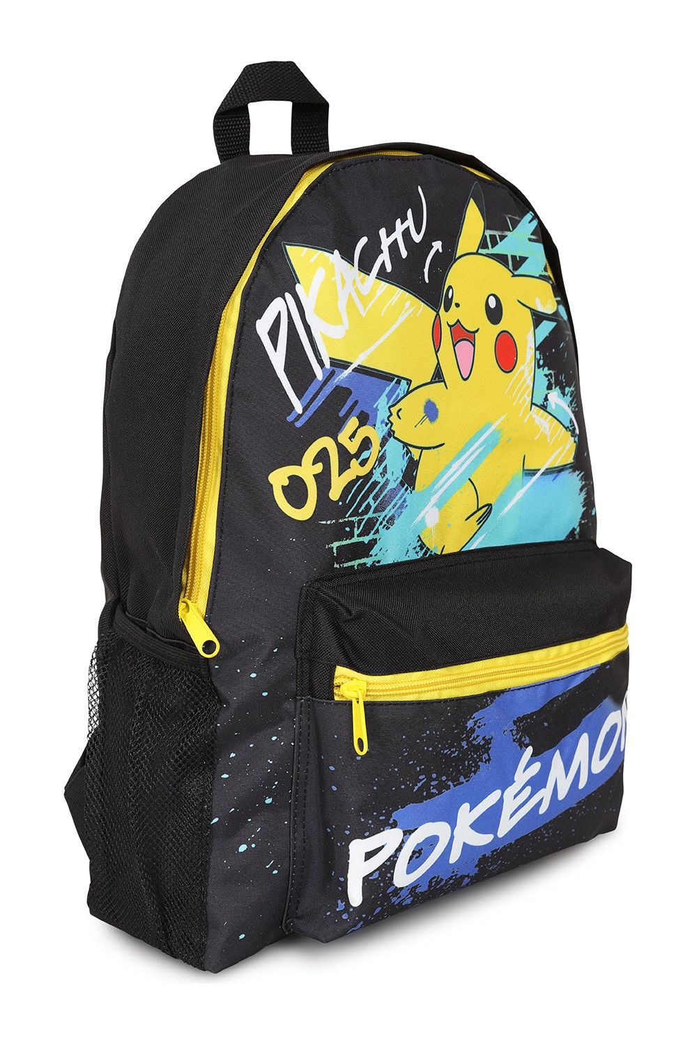 Kids Official Pokemon Pikachu Black and Yellow Backpack Rucksack Schoo