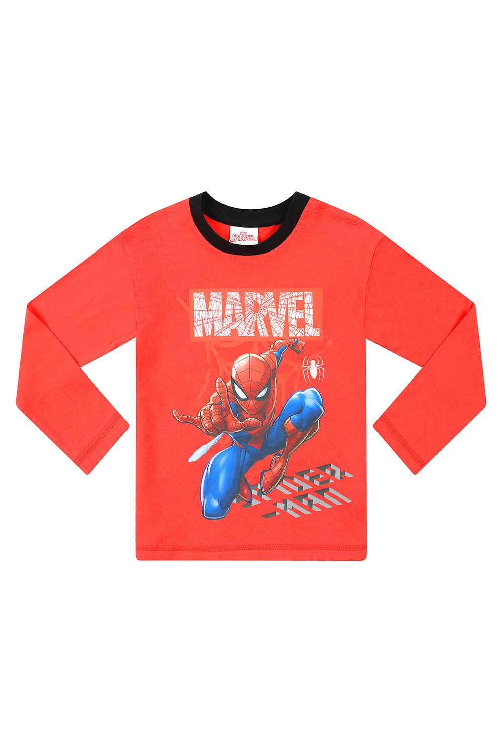 Marvel Spiderman Pyjama Set Für Jungen | Langarm Shirt & Loungehose | Offiziell Lizenziert