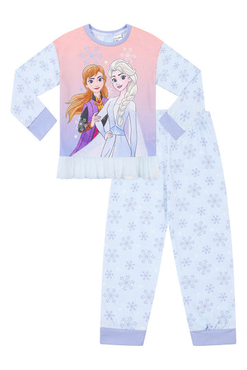 Disney Frozen Anna Elsa Snowflake Pyjamas W22