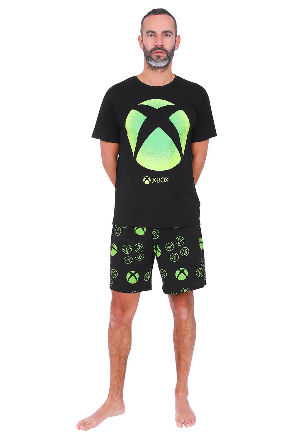 Xbox Official Men's Gaming Black Short Pyjamas