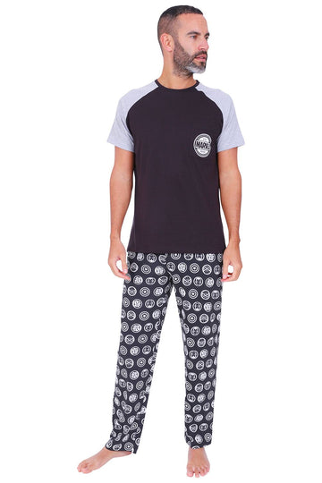 Men's Marvel 1939 Pocket Character Cotton Long Pyjamas